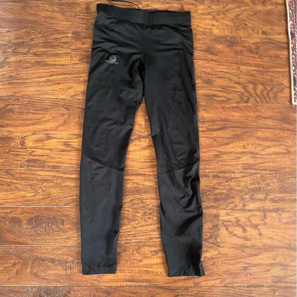 Salomon women’s medium running tights three legging black exercise active